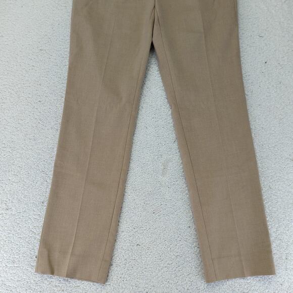 Banana Republic Ryan Straight Trouser Dress Pants Khaki Stretch 876860 Women's 4 - Picture 4 of 9